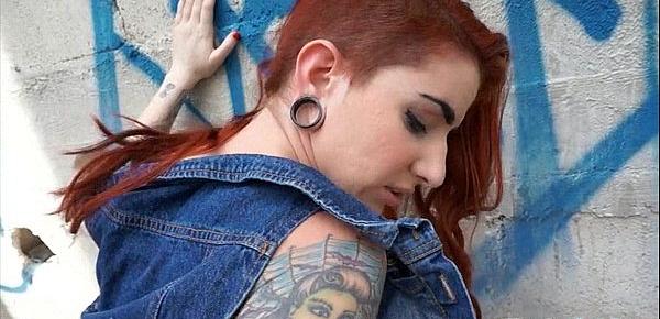  Redhead rocker chick assfucked in the ghetto Sheena Rose 1 2